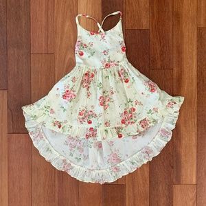 Toddler Girls Floral Summer Halter Sleeveless Beach Dress 2T